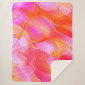 Rosa und orangefarbener Fels Sherpadecke (Vorderseite)