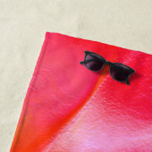 Rosa und orangefarbener Fels Strandtuch (Beispiel)