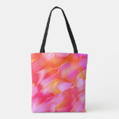 Rosa und orangefarbener Fels Tasche (Rückseite)