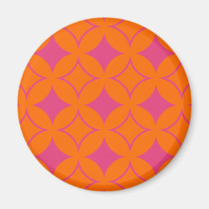 Rosa und orangefarbener Shippo Magnet