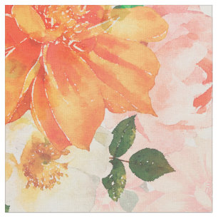 Rosa und orangefarbenes Design Stoff