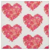 Rosa und orangefarbenes Herz Stoff (Muster)