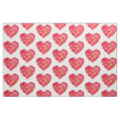 Rosa und orangefarbenes Herz Stoff (Fat Quarter (45,7 x 55,9 cm))