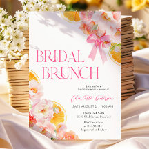 Rosa und orangefarbenes, lebhaftes Brautparty