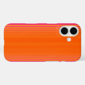 Rosa und orangefarbenes Muster Case-Mate iPhone Hülle (Rückseite (Horizontal))