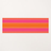 Rosa und orangefarbenes Muster Yogamatte (Vorderseite (Horizontal))