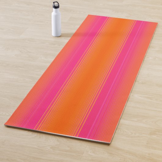 Rosa und orangefarbenes Muster Yogamatte (Beispiel)