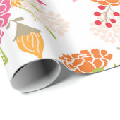 Rosa und orangefarbenes Schleifpapier Geschenkpapier (Rolleneckpunkt)