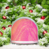 Rosa- und Orangenbrunch-Ströme Schneekugeln (Weihnachten)