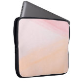 Rosa- und Orangenfarben Laptopschutzhülle (Vorne Rechts)