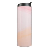 Rosa- und Orangenfarben Thermosbecher (Nach links gedreht)