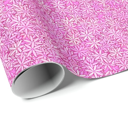 Rosa und orchide Blume, Orchideen Geschenkpapier (Rolleneckpunkt)