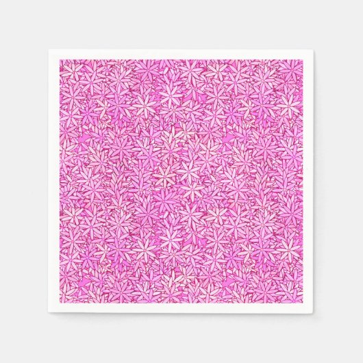 Rosa und orchide Blume, Orchideen Serviette (Vorderseite)