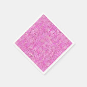 Rosa und orchide Blume, Orchideen Serviette (Ecke)