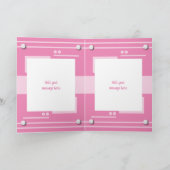 Rosa und Pastellfarben, jedes Mal Foto Karte (Innenseite)