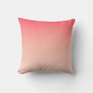 Rosa und Pfirsich-Verlauffarbe Hintergrund Kissen