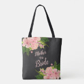 Rosa und Pfirsichblütensprays Mutter der Braut Tasche (Rückseite)