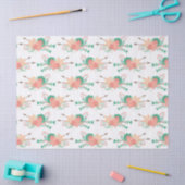 Rosa und pfirsichfarbene Blume mit Pfeilen auf Wei Seidenpapier (Basteln)