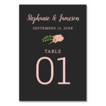 Rosa und pfirsichfarbene Holzkohlenkarte Hibiskus