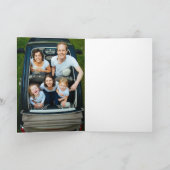 Rosa und Pflaume Moderne fröhliche Weihnachtsliede Karte (Innenseite)