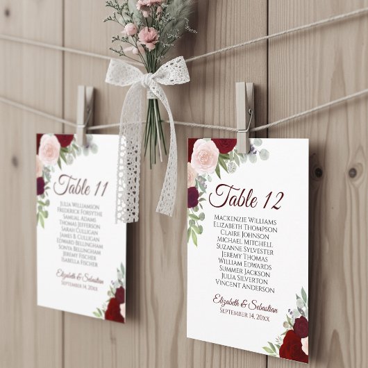 Rosa und Rosa 10 Namensnennkarte