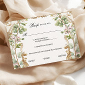 Rosa und rosa Blumengarten - Wahl für Hochzeitsess RSVP Karte