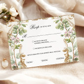Rosa und rosa Blumengarten - Wahl für Hochzeitsess RSVP Karte