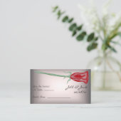 Rosa und Rosa Sitzkarten Platzkarte (Stehend Vorderseite)