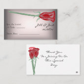 Rosa und Rosa Sitzkarten Platzkarte (Vorne/Hinten)