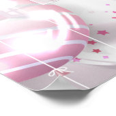 Rosa und Rose Gold Balloons Brautparty Willkommen Poster (Ecke)