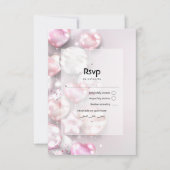 Rosa und Rose Gold Balloons RSVP Karte (Vorderseite)