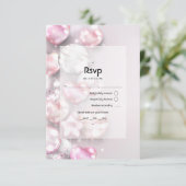 Rosa und Rose Gold Balloons RSVP Karte (Stehend Vorderseite)