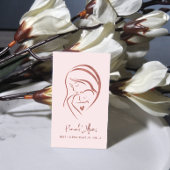 Rosa und Rose Gold Birth & Postpartum Doula Visitenkarte