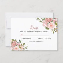 Rosa und Rose Gold Flora Elegantes Hochzeitsslima 