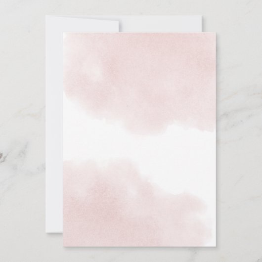 Rosa und Rose Gold| Foto Bat Mitzvah Einladung (Rückseite)