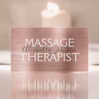 Rosa und Rose Gold gebürstete Metallmassagetherape
