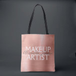 Rosa und Rose Gold gebürstetes Metall Tasche<br><div class="desc">Blush Pink - Rose Gold Foil Makeup Artist Schönheit liefert Salon-Tasche. Der Name und der Beruf des Unternehmens können geändert werden,  um für jede Art von Unternehmen verwendet zu werden. Bitte kontaktieren Sie den Designer,  um weitere passende Artikel zu erhalten.</div>