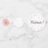 Rosa und Rose Gold Glitzer Confetti Konfetti (Rückseiten)