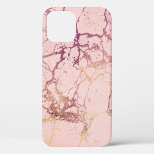 Rosa und Rose Gold Marbled iPhone / iPad Gehäuse Case-Mate iPhone Hülle (Rückseite)