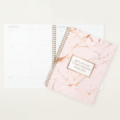 Rosa und Rose Gold Marmor Terminkalender Planer (Anzeige)
