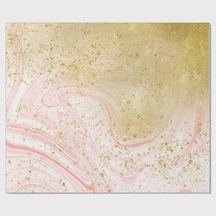 Rosa und Rose Gold Marmor Wrapping Paper Geschenkpapier