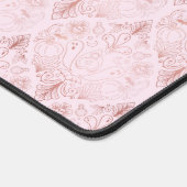 Rosa und Rose Gold Schreibtischunterlage (Ecke)