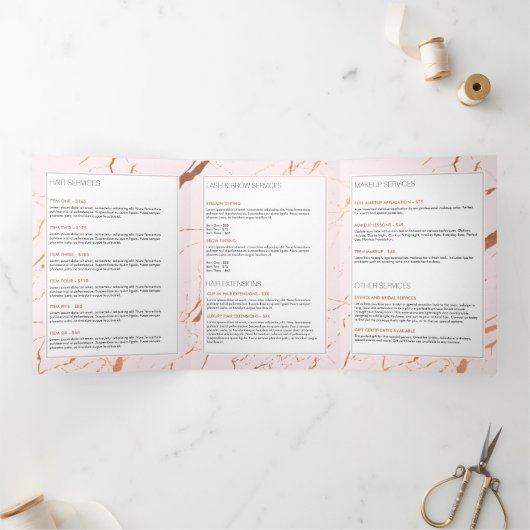 Rosa und Rose Goldmedaille Salon Broschüre (Innenseite)