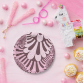 Rosa und Rose Pappteller (Party)