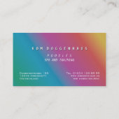 Rosa und Rose Poodle Ernennung Erinnerung Visitenkarte (Rückseite)