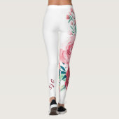 Rosa und Rose sind beeindruckend Leggings (Rückseite)