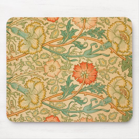 Rosa und Rose von William Morris (1834-1896). Mousepad (Vorne)