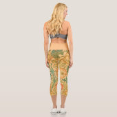 Rosa und Rose von William Morris Capri Leggings (Rückseite)