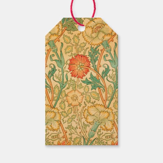 Rosa und Rose von William Morris Geschenkanhänger (Vorderseite)