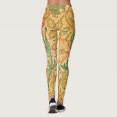 Rosa und Rose von William Morris Leggings (Rückseite)